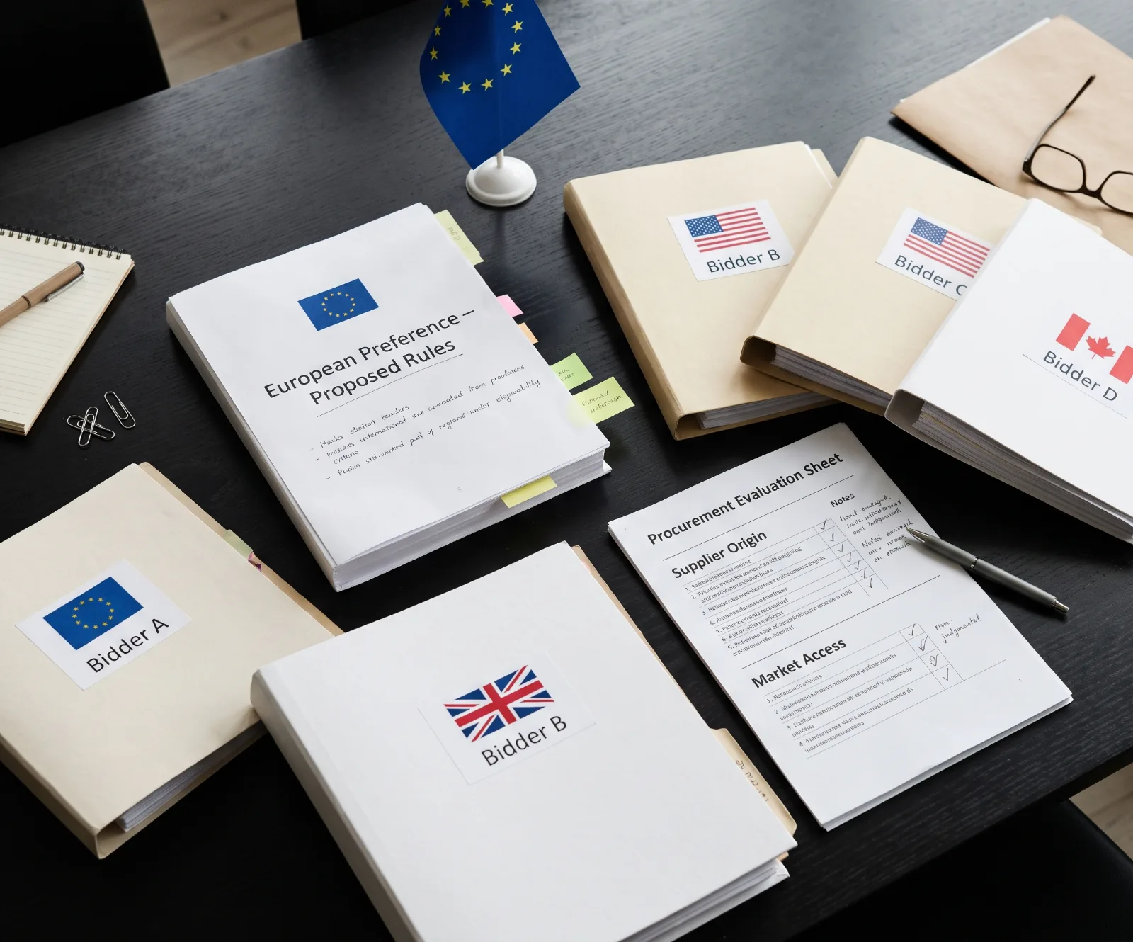 Illustration for the briefing Buying European: Supplier Eligibility, Market Access and Competition