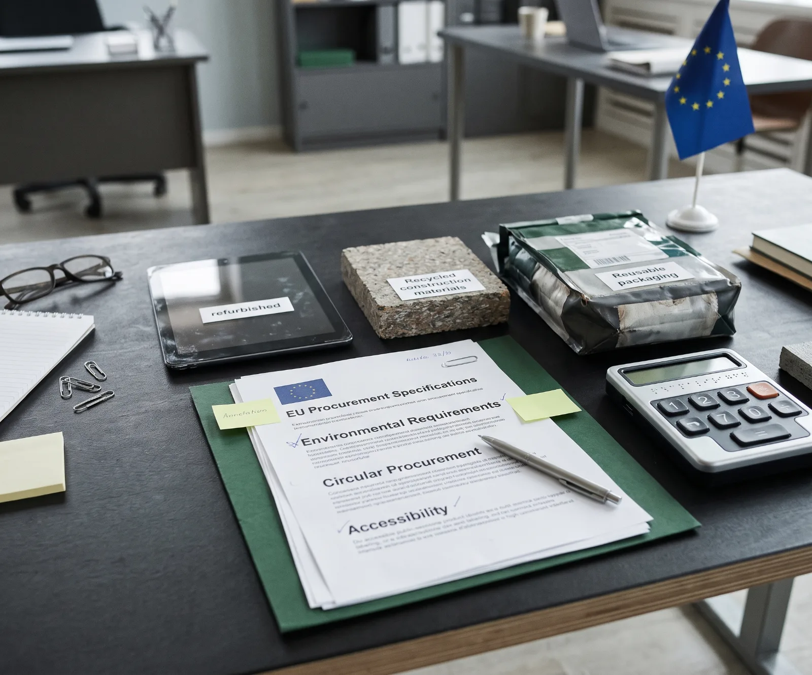 Illustration for the briefing Sustainable Procurement: Environmental and Social Requirements