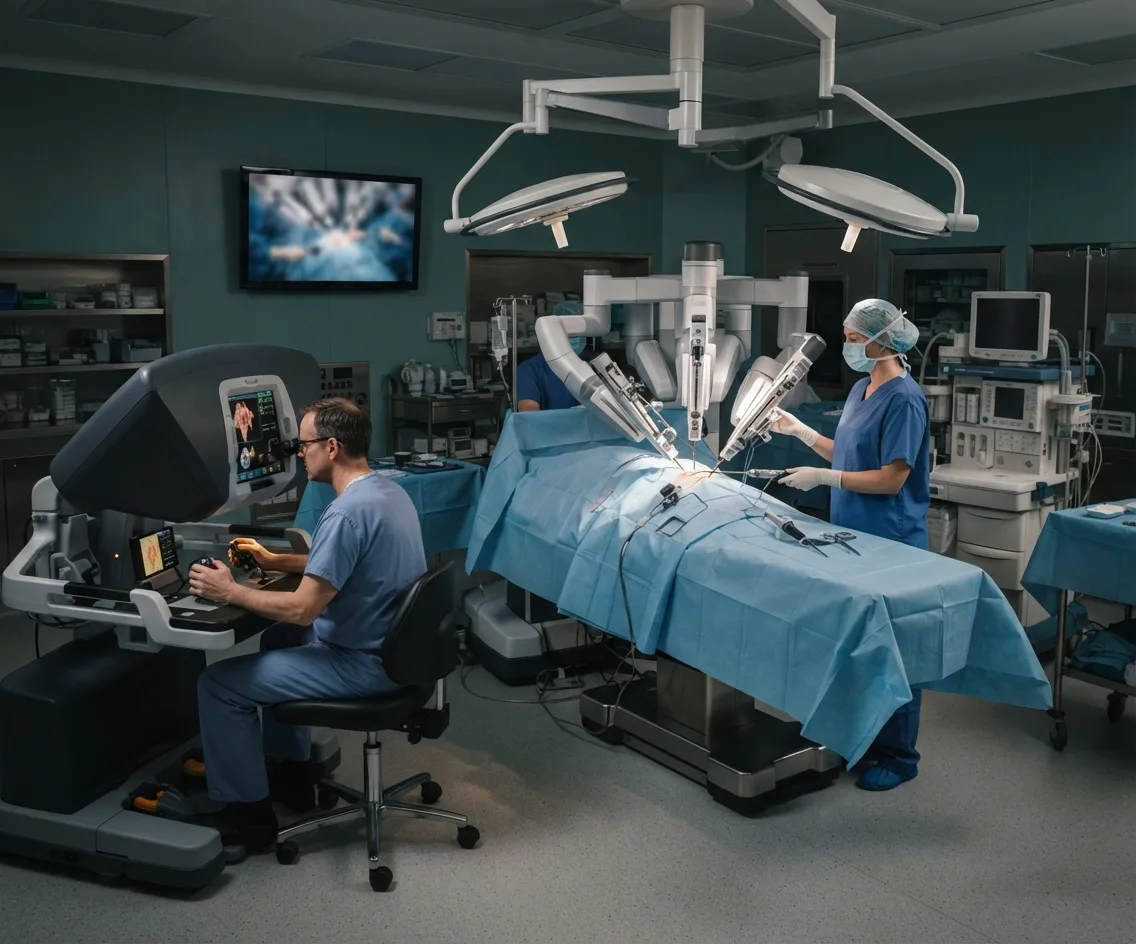Illustration for the briefing Buying Surgical Robots: Who Makes the Decision and Who Pays?
